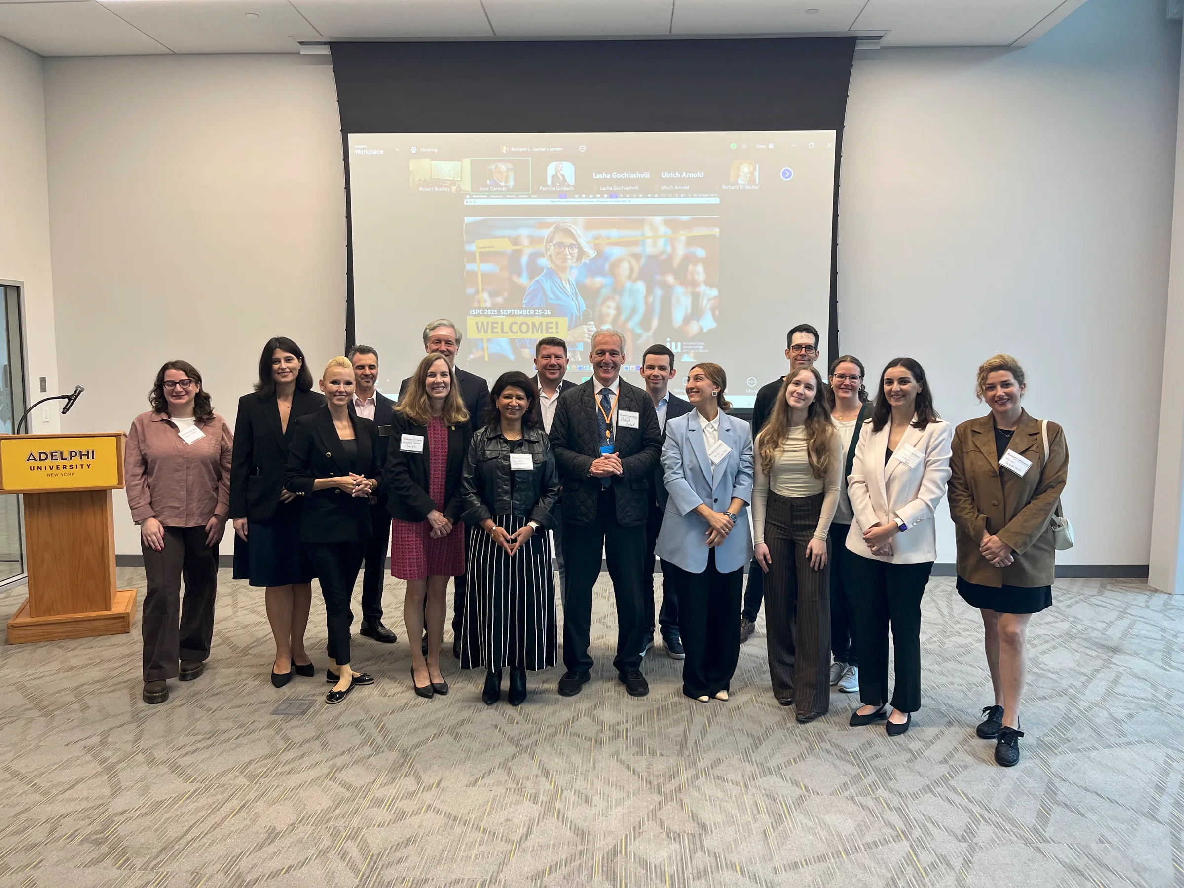 ISPC 2025 conference community at Adelphi University