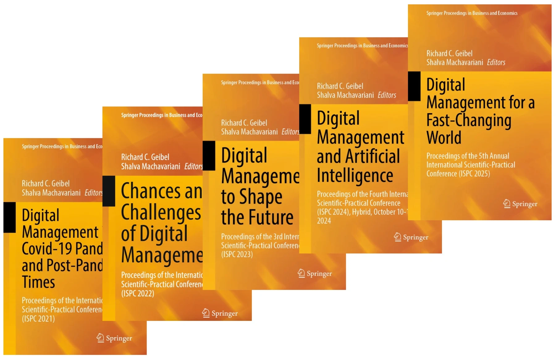 The five ISPC proceedings volumes published by Springer